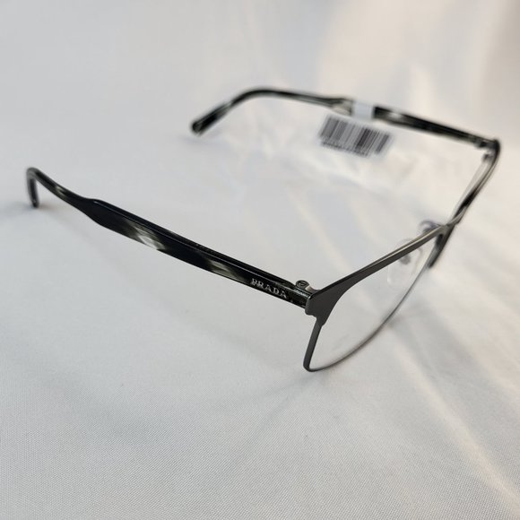 Prada PR 54TV Rx-able Men's Eyeglasses Matte Gunmetal Made in Italy NWT - Picture 2 of 6